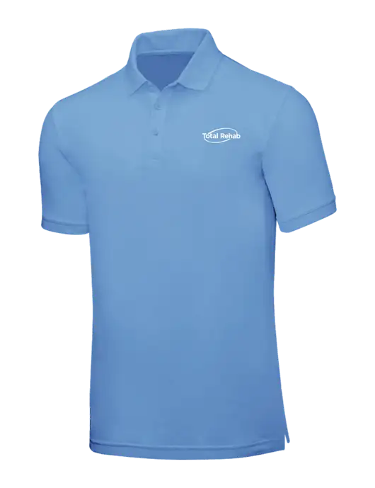 Carolina Blue Core Classic Pique w/Total Rehab Logo