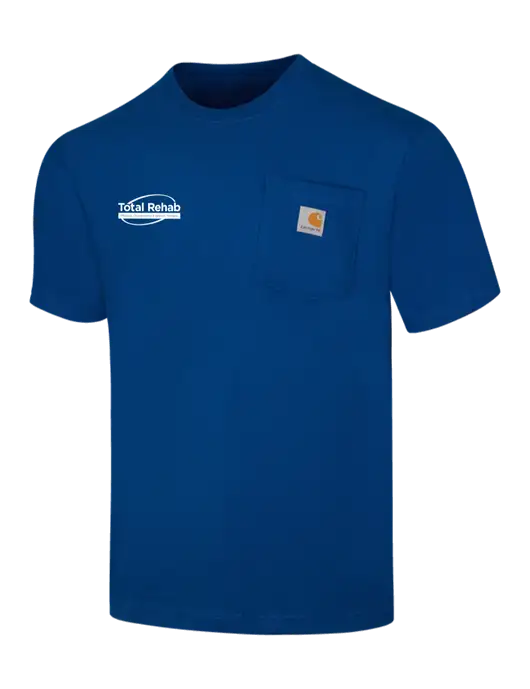 Carhartt Workwear Dark Sapphire Pocket Short Sleeve T-Shirt w/Total Rehab Logo