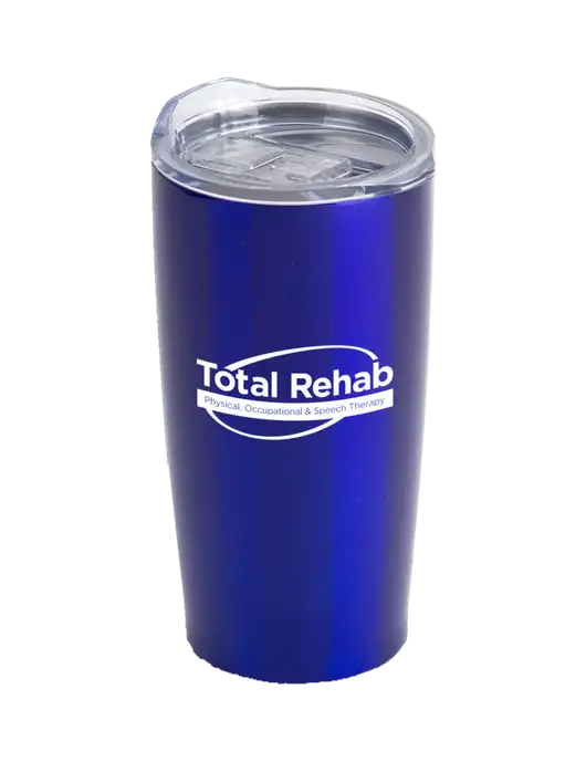 Society Blue 20 oz Insulated Tumbler w/Total Rehab Logo