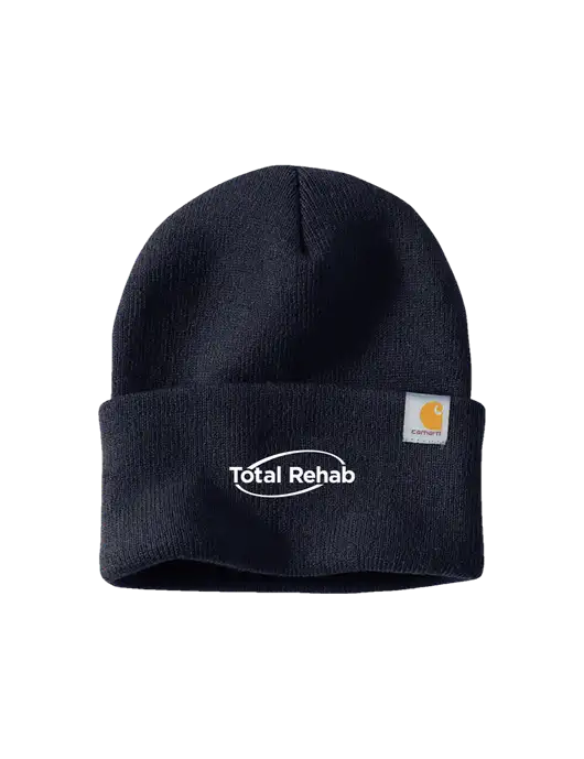 Carhartt Navy Watch Cap 2.0 w/Total Rehab Logo
