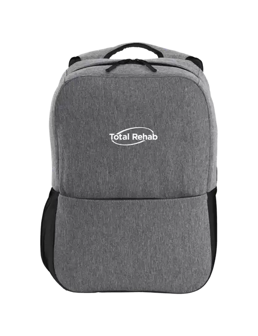 Access Square Laptop Graphite Heather/Black Backpack w/Total Rehab Logo