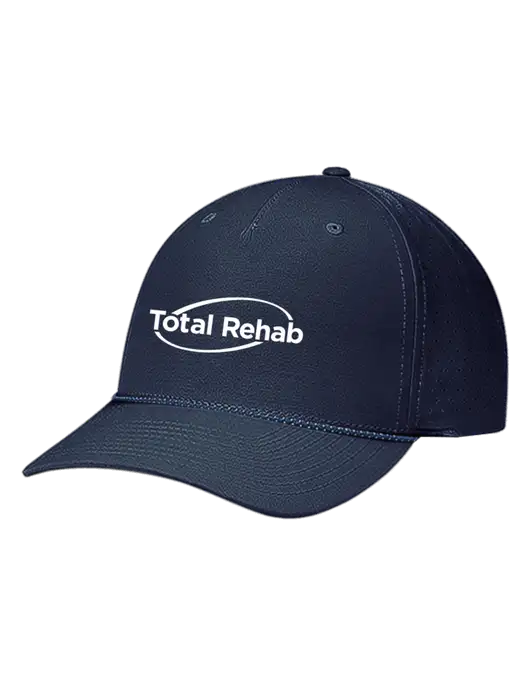 Richardson Laser Perf Performance Dark Navy/Navy-Grey-Blue Rope Cap w/Total Rehab Logo