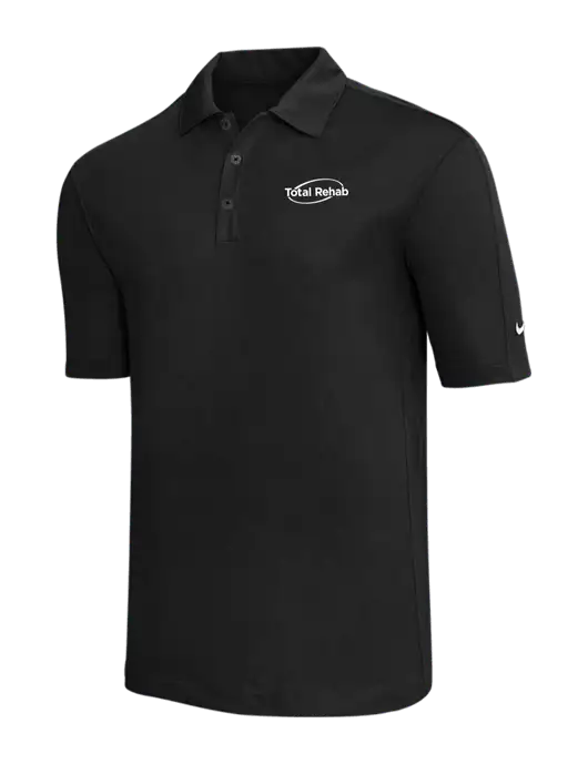 Nike Black Tech Sport Dri-FIT Polo w/Total Rehab Logo