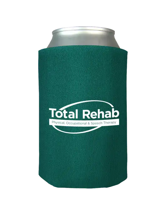 Teal Foam Coolie w/Total Rehab Logo