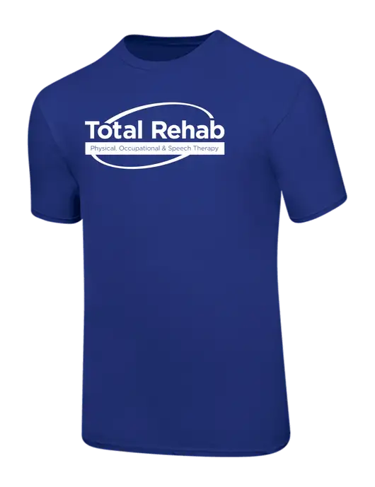 Ring Spun Royal 4.5 oz T-Shirt w/Total Rehab Logo