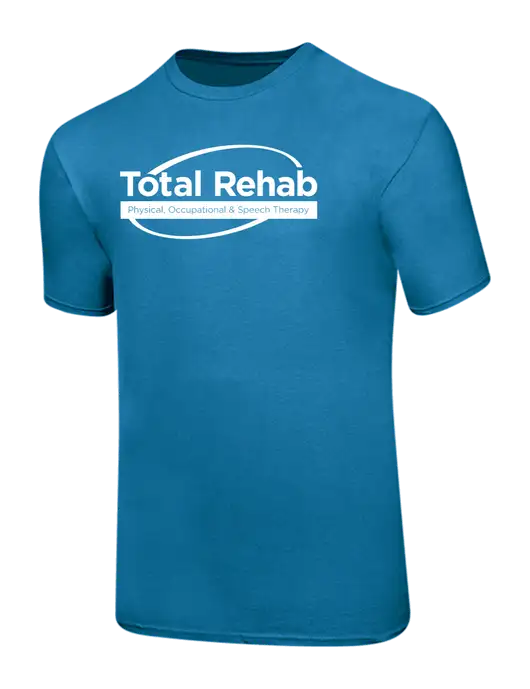 Ring Spun Sapphire 4.5 oz T-Shirt w/Total Rehab Logo