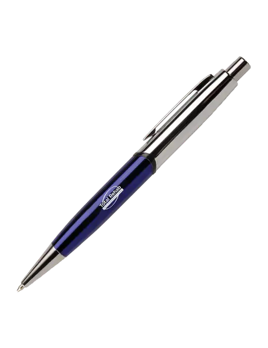 Chimera Blue Pen - Black Ink w/Total Rehab Logo