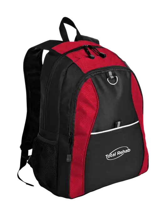 Honeycomb Red/Black Backpack w/Total Rehab Logo