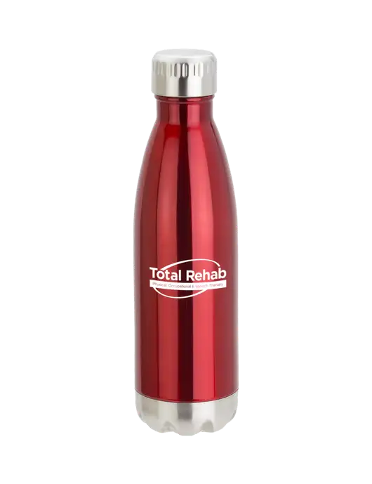 City Go Red 17 oz Insulated Bottle w/Total Rehab Logo