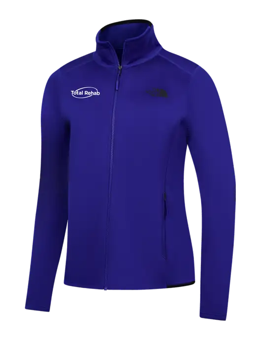 The North Face Womens Dark Royal Skyline Full-Zip Fleece Jacket w/Total Rehab Logo