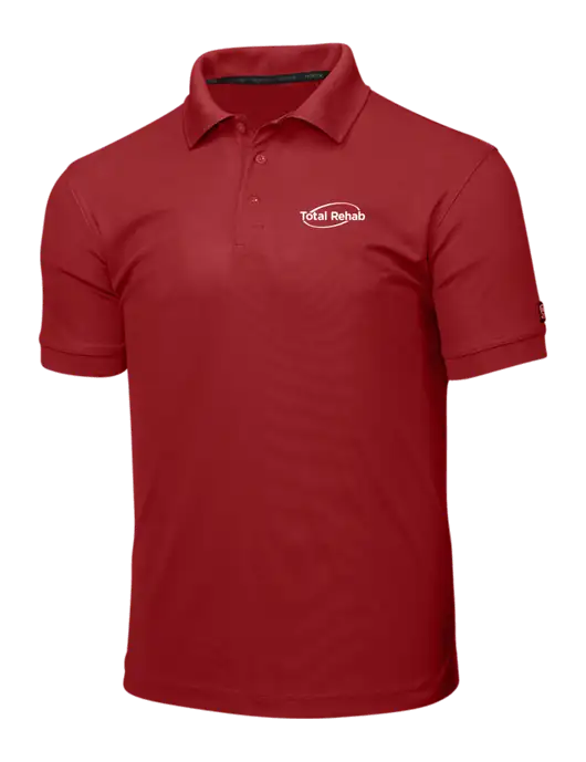OGIO Red Caliber 2.0 Polo w/Total Rehab Logo
