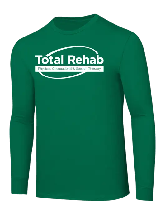 Core Blend Kelly Green Long Sleeve Tee w/Total Rehab Logo