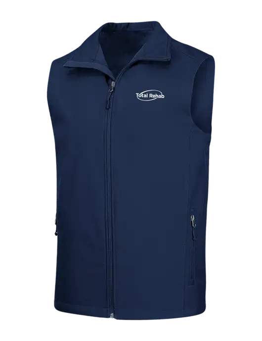 Navy Core Soft Shell Vest w/Total Rehab Logo