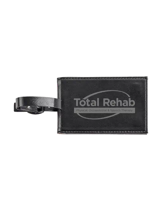 Fabrizio Black Executive Luggage Tag w/Total Rehab Logo