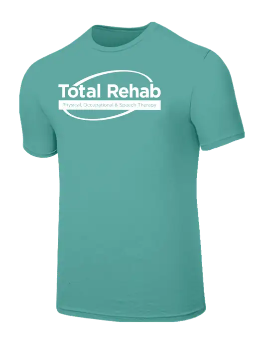 Seriously Soft Light Teal T-Shirt w/Total Rehab Logo