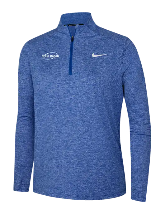 Nike Royal Heather Womens Dri-FIT Element 1/2-Zip Pullover w/Total Rehab Logo