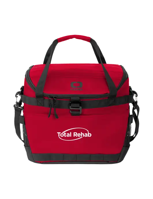 OGIO Red Sprint 24-Pack Cooler w/Total Rehab Logo