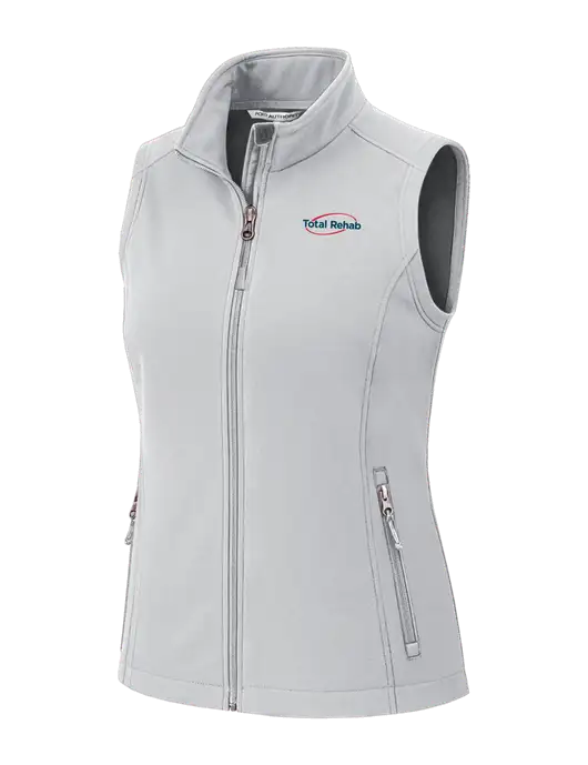Marshmellow Womens Core Soft Shell Vest w/Total Rehab Logo