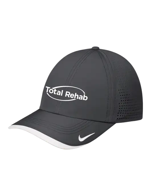 Nike Dark Grey/White Dri-FIT Perforated Performance Cap w/Total Rehab Logo
