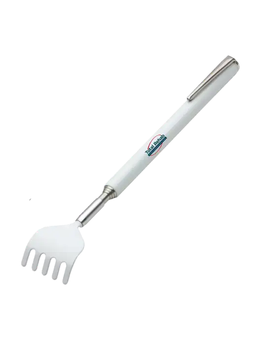 Telescopic White Back Scratcher w/Total Rehab Logo