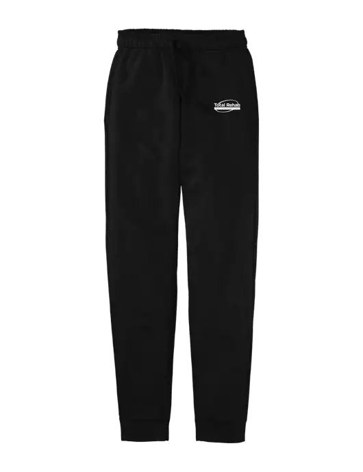 Core Fleece Black Jogger w/Total Rehab Logo