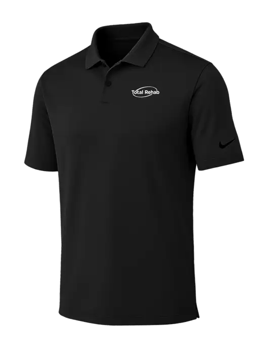Nike Black Dri-FIT Vapor Polo w/Total Rehab Logo