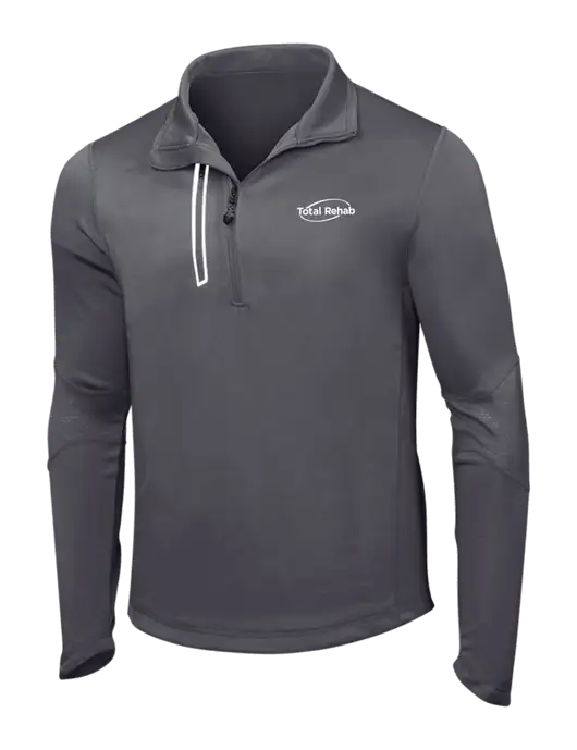 OGIO Gear Grey Endurance Fulcrum 1/4 Zip w/Total Rehab Logo