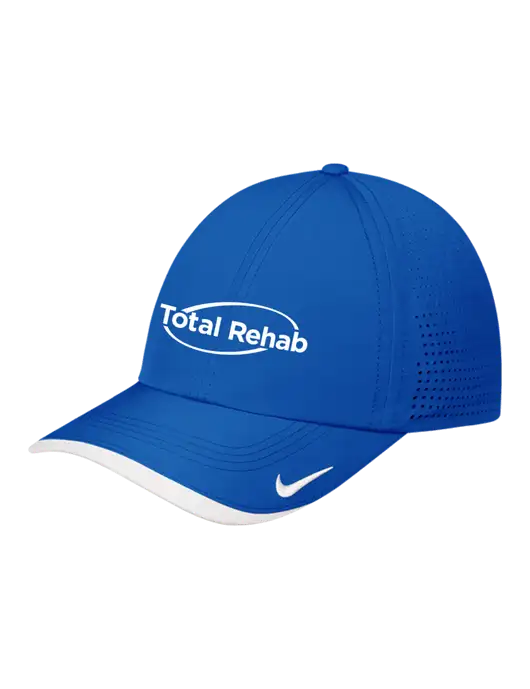 Nike Royal/White Dri-FIT Perforated Performance Cap w/Total Rehab Logo