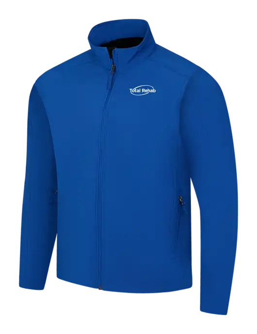 Dark Royal Core Soft Shell Jacket w/Total Rehab Logo