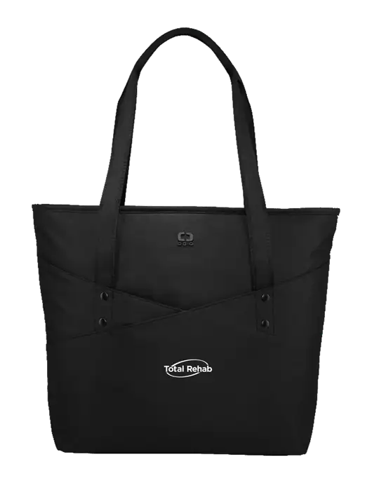 OGIO Black Downtown Tote 
 w/Total Rehab Logo