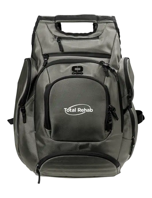 OGIO Medium Grey Metro Ballistic Laptop Backpack w/Total Rehab Logo