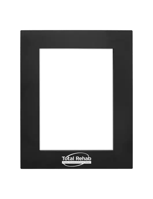 Black Aluminum Photo Frame, 5 x 7 w/Total Rehab Logo