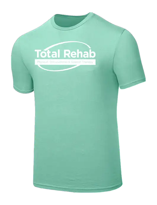 Seriously Soft Very Light Green T-Shirt w/Total Rehab Logo