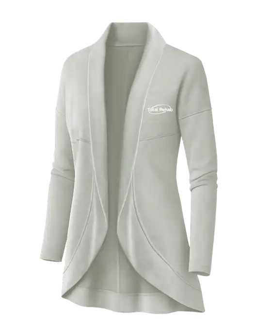 OGIO Ivory Snow Womens Luuma Cocoon Fleece w/Total Rehab Logo