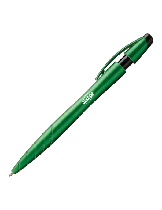 Awali Green Metallic Pen - Black Ink w/Total Rehab Logo