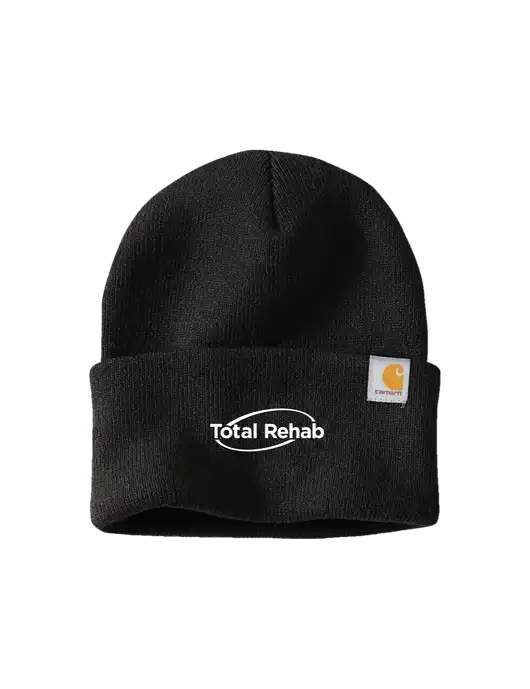 Carhartt Black Watch Cap 2.0 w/Total Rehab Logo