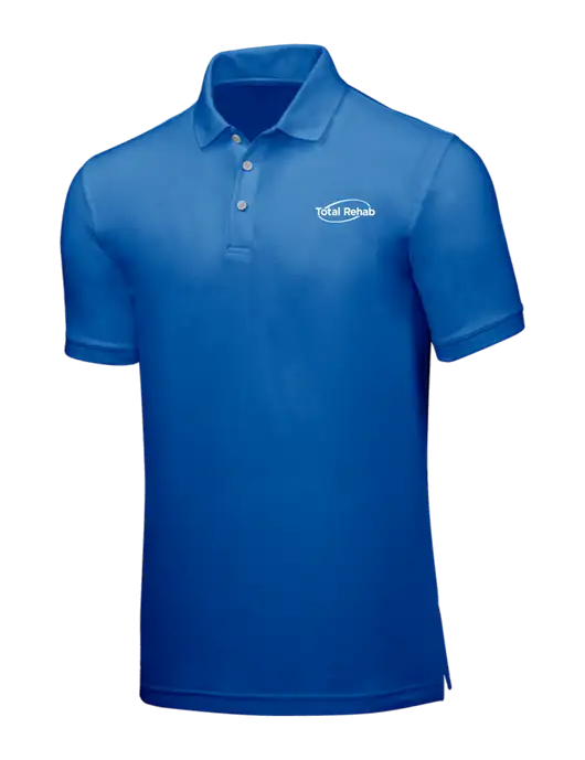 Dark Royal Core Classic Pique w/Total Rehab Logo
