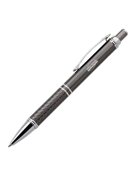 Dark Grey Stellar Scribe Pen - Black Ink w/Total Rehab Logo