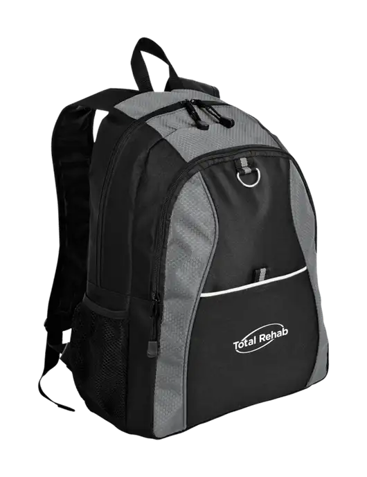 Honeycomb Grey/Black Backpack w/Total Rehab Logo