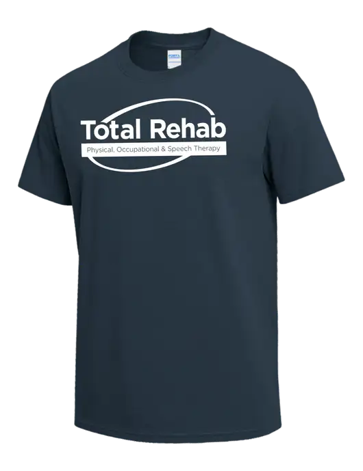 Dark Slate Blue Heavyweight 6.1 oz T-Shirt w/Total Rehab Logo
