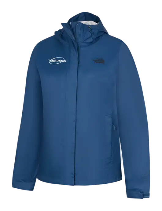 The North Face Womens Navy DryVent Rain Jacket w/Total Rehab Logo