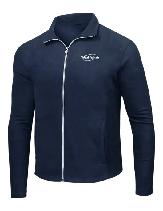 Navy Microfleece Jacket w/Total Rehab Logo