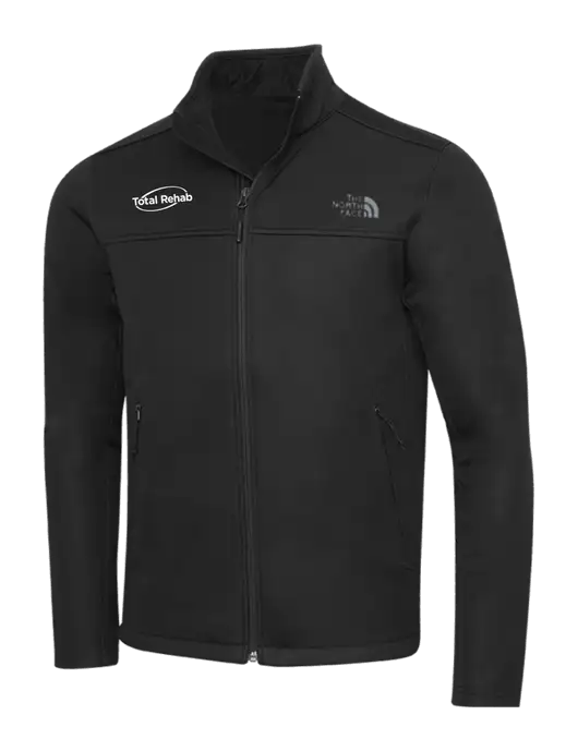 North Face Black Ridgewall Soft Shell Jacket w/Total Rehab Logo