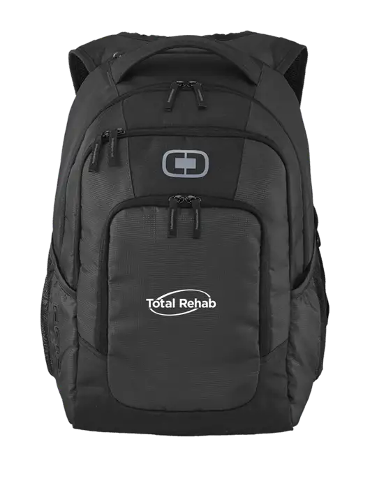 OGIO Diesel Grey Logan Laptop Backpack
 w/Total Rehab Logo