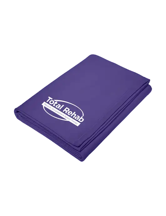 Core Purple Fleece Sweatshirt Blanket w/Total Rehab Logo