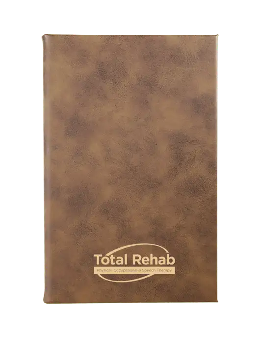 Rustic Leatherette 5.25 x 8.25 Journal w/Total Rehab Logo