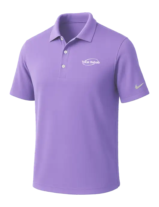 NIKE Light Purple Dri-Fit Micro Pique Polo w/Total Rehab Logo