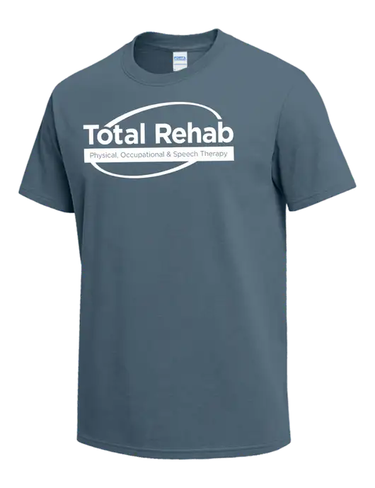 Slate Blue Heavyweight 6.1 oz T-Shirt w/Total Rehab Logo