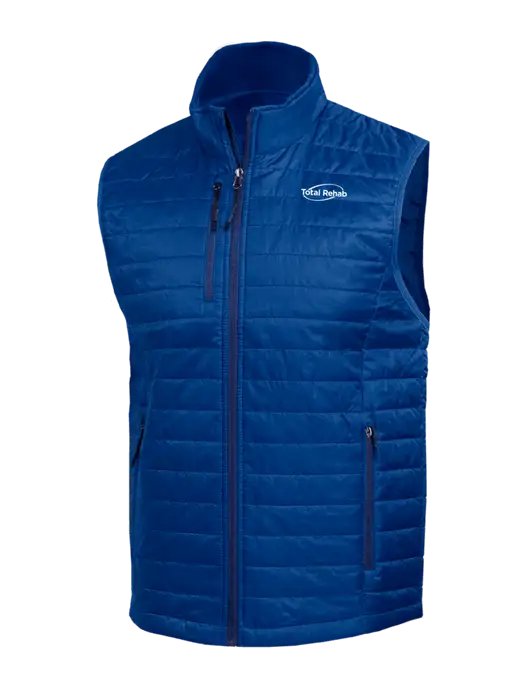 Packable Royal Puffy Vest w/Total Rehab Logo