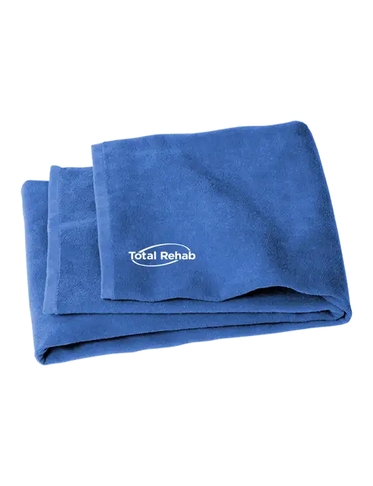 Royal Beach Towel w/Total Rehab Logo